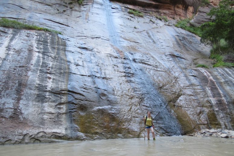 in the Narrows in Zion NP