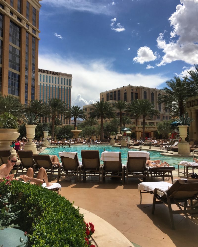 the pool at the Venetian, Las Vegas