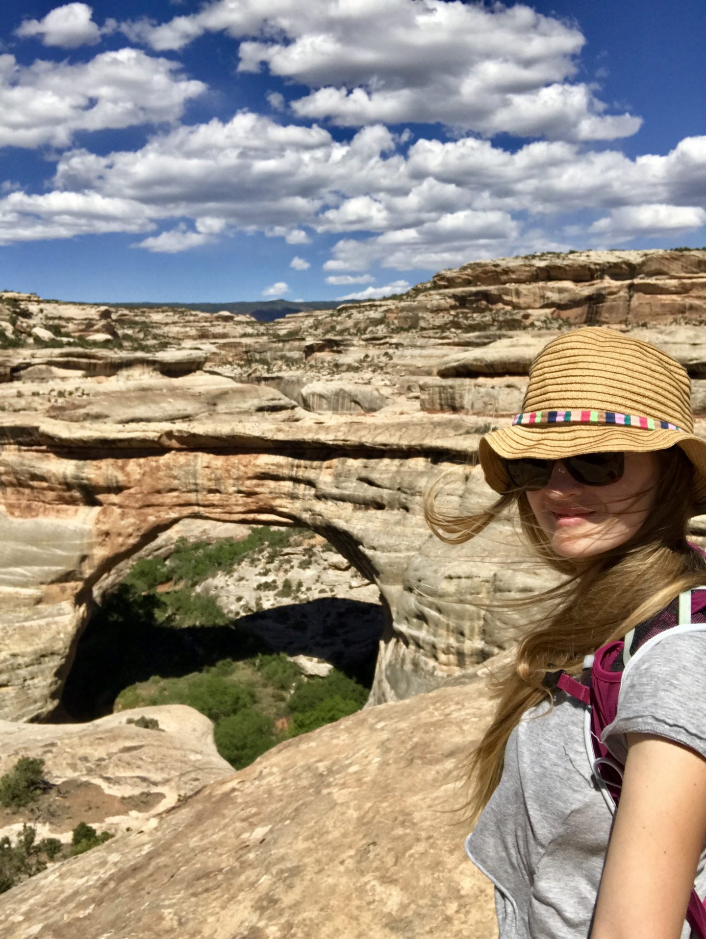 The tallest bridge at Natural Bridges National Monument