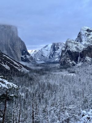 Yosemite, Tunnel View in Winter