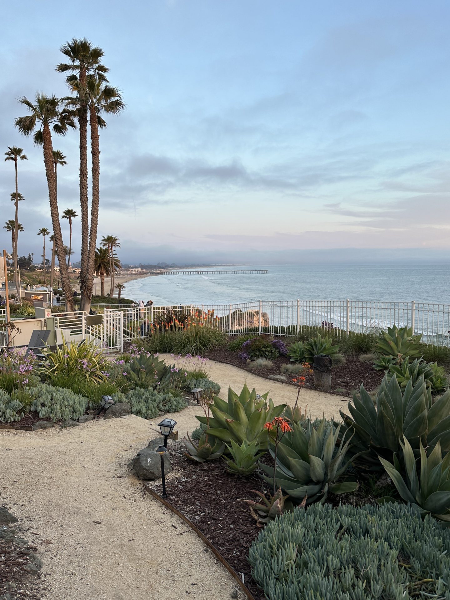 views from the garden at Cottage Inn by The Sea in Pismo Beach