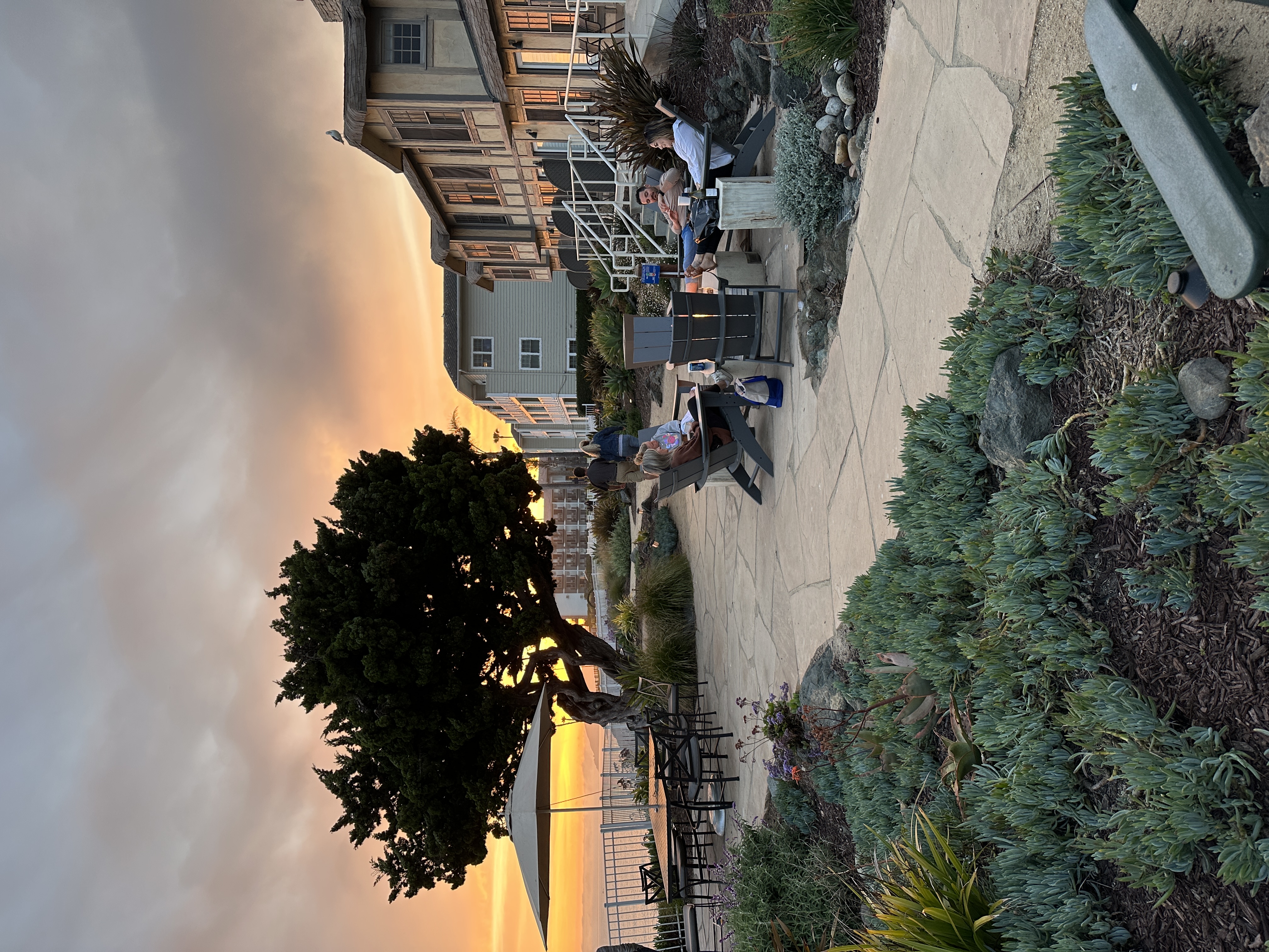 Sunset views from Cottage Inn by the Sea in Pismo Beach